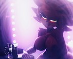 anthro areola big_breasts breasts container crossgender cup female glowing glowing_eyes gold_(metal) gold_tooth machine mtf_crossgender mug nipple_piercing nipples open_mouth piercing pupils slit_pupils solo yellow_eyes sxftdmns five_nights_at_freddy's scottgames foxy_(cally3d) foxy_(fnaf) animatronic canid canine fox mammal robot 2023 3d_(artwork) digital_media_(artwork) hi_res