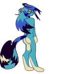 anthro anus backsack balls blue_body blue_fur bouncing_balls butt femboy fur genitals half-closed_eyes male narrowed_eyes shaking_butt simple_background smile solo white_background guncht felid feline mammal animated loop