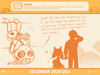 2_horns accessory bodily_fluids bone controller crying curled_horn dialogue eyebrows fingers flower flower_in_hair hair hair_accessory holding_controller holding_object horn orange_monochrome plant q&a silhouette simple_background skeleton skull tears text gammainks nintendo pokemon flor_(gammainks) gamma_(gammainks) animated_skeleton bovid caprine generation_3_pokemon kirlia mammal pokemon_(species) sheep undead 2025 absurd_res artist_name digital_media_(artwork) english_text hi_res monochrome
