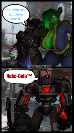 anthro big_breasts black_border border breasts clothed clothing cybernetics dialogue female fur group hair machine male not_furry text thez3nith vulgarvictor_(modeler) fallout microsoft allice_(thez3nith) fern_(thez3nith) mommyclaw_(vulgarvictor) stella_(thez3nith) z3nith_(thez3nith) animal_humanoid assaultron_(fallout) bat canid canine canis cyborg deathclaw human humanoid lizard mammal papagen reptile robot robot_humanoid scalie wolf 3d_(artwork) 9:16 comic digital_media_(artwork) english_text hi_res