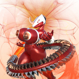 anthro big_breasts breasts female fire heat_sinks latex latex_body latex_skin machine nipples non-mammal_breasts non-mammal_nipples red_body red_skin solo tail idsaybucketsofart mythology salamander-14 android cyber_dragon dragon mythological_creature mythological_scalie reptile robot scalie 1:1 3d_(artwork) digital_media_(artwork)
