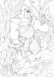 anthro bandolier bottomwear bulge camo camo_bottomwear camo_clothing camo_print camo_shorts clothing forest gloves gun handwear jungle male muscular muscular_anthro muscular_male nipples pattern_bottomwear pattern_clothing pattern_shorts pecs plant ranged_weapon shorts solo tree weapon lupus_signatus gor_(tomcat) ape gorilla haplorhine mammal primate 2009 black_and_white graphite_(artwork) hi_res monochrome traditional_media_(artwork)