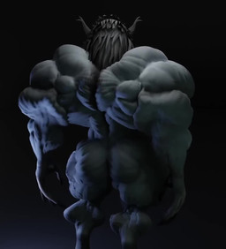 anthro biceps big_muscles butt female fur grey_body grey_fur huge_muscles hyper hyper_muscles muscular muscular_female nude pecs rear_view solo hutska_(artist) blizzard_entertainment warcraft canid mammal werecanid werecreature worgen 3d_(artwork) 3d_animation animated digital_media_(artwork) no_sound short_playtime video