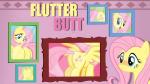 blush building clothing cloud cutie_mark feathered_wings feathers female feral green_eyes hair home house humor inside long_hair nude photo pink_hair sign smile solo suit text wings yellow_body yellow_feathers flare-chaser friendship_is_magic hasbro my_little_pony mythology fluttershy_(mlp) equid equine mammal mythological_creature mythological_equine pegasus 2014 crossover