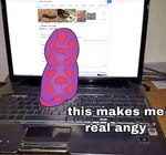 computer electronics female laptop photo_background purple_body real sitting solo spots text ncs google google_search keeshee cobra lamarian legged_snake reptile scalie snake 2019 draw_over english_text hi_res photography_(artwork) reaction_image