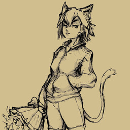 angry bottomwear bouquet clothing female flower flower_bouquet hair hand_in_pocket holding_object jacket long_tail looking_aside plant pockets pointy_ears short_hair shorts solo standing tail topwear pavanz animal_humanoid felid felid_humanoid feline feline_humanoid humanoid mammal mammal_humanoid 1:1 portrait sketch three-quarter_portrait