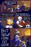 anthro beard blonde_hair bone facial_hair hair horn humor long_ears skeleton text plumfsh undertale undertale_(series) alphys asgore_dreemurr frisk_(undertale) papyrus_(undertale) sans_(undertale) toriel undyne animated_skeleton boss_monster_(undertale) bovid caprine fish human humanoid lizard mammal marine reptile scalie undead 2:3 comic english_text hi_res