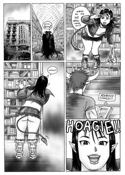 2_horns boots bottomwear butt clothing crop_top dialogue duo eyelashes footwear horn humanoid_pointy_ears humor library lips male microskirt miniskirt pointy_ears pun question shirt shoes skirt smile spade_tail tail teeth text topwear 1p3p3nis tenderism angel_(1p3p3nis) hogart_(1p3p3nis) animal_humanoid bovid bovid_humanoid bovine bovine_humanoid cattle_humanoid demon demon_humanoid humanoid mammal mammal_humanoid absurd_res comic english_text hi_res
