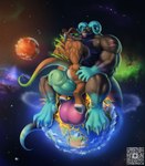 balls balls_on_planet big_muscles breaking butt destruction drcrispybacon duo earth female genitals growing growth huge_muscles macro male male/female muscular muscular_male penis planet sitting_on_planet space terra_macro transformation noblewolfa arcarun marik deity hi_res