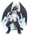 abdominal_bulge ahegao alyosha anal anal_penetration animal_genitalia anthro anthro_on_anthro anthro_penetrated anthro_penetrating anthro_penetrating_anthro balls big_dom_small_sub black_body black_scales circumcised dominant double_penetration dragon duo erection flaccid genitals hi_res horn humanoid_genitalia humanoid_penis knot kobold lifted lifted_by_legs looking_pleasured male male/male male_penetrated male_penetrating male_penetrating_male minxydoodle multi_genitalia multi_penetration multi_penis muscular muscular_male mythological_creature mythological_scalie mythology nude open_mouth paired_penetration penetration penile penile_penetration penis penis_in_ass scales scalie sex simple_background size_difference tail thrar'ixauth tongue white_body white_scales