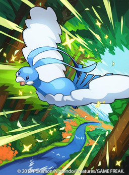action_pose ambiguous_gender antennae_(anatomy) beady_eyes beak blue_antennae blue_body blue_eyes blue_feathers blue_tail cheek_spots cloud cloud_wings feathers feral flying forest grass jungle long_neck midair motion_lines nature open_beak open_mouth plant pose river shrub sky solo sparkles spread_wings tail tail_feathers toony tree unusual_anatomy unusual_wings water white_beak white_wings wings naoki_saito nintendo pokemon pokemon_tcg altaria avian bird generation_3_pokemon pokemon_(species) 2015 compression_artifacts digital_drawing_(artwork) digital_media_(artwork) full-length_portrait official_art portrait