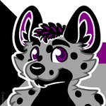 anthro demisexual_pride_colors eyebrows fur hair inner_ear_fluff lgbt_pride looking_at_viewer male markings outline pride_color_background pride_colors simple_background smile snout solo spots spotted_body spotted_fur tuft white_outline cloudpie conditional_dnp lgbt_pride_month sinopa_hyenith-renard hyena mammal spotted_hyena 1:1 2021 bust_portrait clip_studio_paint_(artwork) digital_drawing_(artwork) digital_media_(artwork) icon portrait restricted_palette