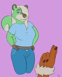 anthro areola areola_expansion belly belly_expansion big_areola big_belly big_breasts big_nipples bottomwear breast_expansion breasts clothing denim denim_bottomwear denim_clothing duo expansion female huge_areola huge_belly huge_breasts huge_nipples hyper hyper_areola hyper_belly hyper_breasts hyper_nipples hyper_pregnancy jeans male male/female nipple_expansion nipples nude pants pregnancy_progression pregnant pregnant_anthro pregnant_female rapid_pregnancy shirt snapping solo sudden_nudity topwear pickles-hyena pistachio_(pickles_hyena) mammal mephitid skunk 2025 4:5 animated multiple_scenes