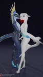 albino amphibious anthro duo femboy genitals male male/male penis standing teasing tongue nekko_thunder mythology albion_(nekko_thunder) amphibian aquatic_dragon dragon fish hybrid marine mythological_creature mythological_scalie reptile scalie shark tropical_dragon 3d_(artwork) 9:16 digital_media_(artwork) hi_res