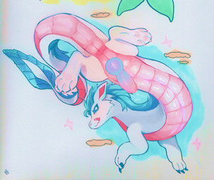 feral flying knot licking licking_lips low-angle_view male solo tongue tongue_out tumble0 european_mythology mythology terraria dragon mythological_creature mythological_scalie scalie western_dragon wyvern wyvern_(terraria) digital_media_(artwork) hi_res mixed_media traditional_media_(artwork)