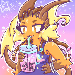 4_fingers anthro breasts brown_eyes brown_hair clothing drinking female fingers hair orange_body shirt solo star tail topwear lewdchuu nintendo pokemon generation_1_pokemon pokemon_(species) raichu 1:1 hi_res