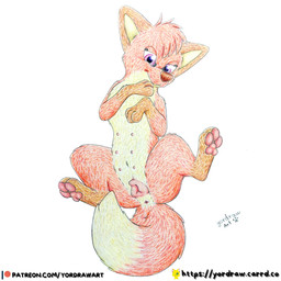 3_toes animal_genitalia animal_vulva anus brown_nose canine_genitalia canine_vulva feet female feral fur genitals legs_up nipples patreon_logo patreon_username pawpads paws pink_nipples pink_pawpads pink_vulva presenting presenting_vulva red_body red_fur smile solo spread_legs spreading text toes vulva yordraw jungledyret_hugo patreon rita_(jungledyret) canid canine fox mammal red_fox true_fox 1:1 hi_res painting_(artwork) traditional_media_(artwork) traditional_painting_(artwork) url