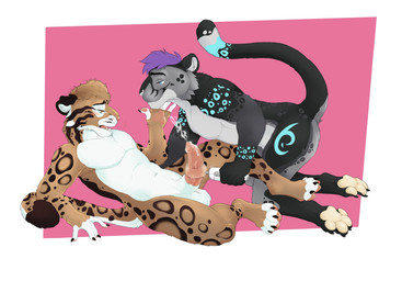 animal_genitalia animal_penis anthro blush bodily_fluids cum duo feline_genitalia feline_penis genital_fluids genitals hand_on_chin hitachi_magic_wand male male/male orgasm penile penis sex_toy sheath simple_background tail vibrator vibrator_on_penis wand_vibrator griiffziilla hitachi khyber_kat leucean clouded_leopard cougar felid feline hybrid mammal pantherine snow_leopard digital_media_(artwork) hi_res nonbinary_(lore)
