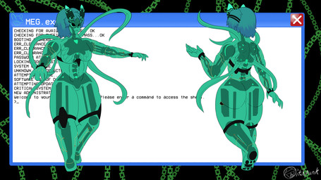 antennae_(anatomy) anthro cyberpunk female floating green_body nude retro sentient_code solo tentacles text vvitchpunk new_blood_interactive ultrakill megaera_(vvitchpunk) mindflayer_(ultrakill) alien aquatic aquatic_gastropod gastropod hybrid mollusk sea_angel sea_slug slug 16:9 4k absurd_res english_text hi_res model_sheet widescreen