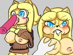 alternate_species anthro big_breasts blue_eyes blush breasts clothed clothing female fur furrification genitals hedgehog_tail male male/female maria_the_hedgehog nipples nude open_mouth penis sex simple_background solo yellow_body yellow_fur unknown_artist archie_comics sega sonic_the_hedgehog_(archie) sonic_the_hedgehog_(comics) sonic_the_hedgehog_(series) maria_robotnik eulipotyphlan hedgehog mammal 4:3