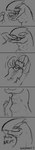 ambiguous_gender bodily_fluids bulge drooling fangs feral looking_at_viewer mouth_shot open_mouth oral_vore saliva swallowing teeth tongue vore hexadec nintendo pokemon generation_2_pokemon legendary_pokemon lugia pokemon_(species) comic hi_res long_image monochrome sketch tall_image