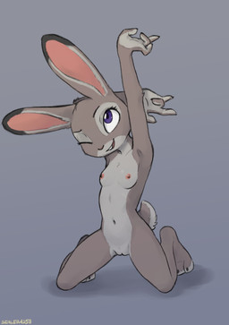 4_fingers anthro areola biped breasts brown_body brown_fur claws countershade_face countershade_hands countershade_neck countershade_tail countershade_torso countershading dipstick_ears ear_markings eyebrows eyelashes feet female female_anthro fingers front_view fur genitals iris kneeling long_ears multicolored_ears navel nipples nude nude_anthro nude_female open_mouth open_smile pink_areola pink_inner_ear pink_nipples pupils purple_eyes scut_tail short_tail simple_background smile solo tail teeth toe_claws toes tongue vulva sealer4258 disney zootopia judy_hopps european_rabbit lagomorph leporid mammal oryctolagus rabbit 2025 absurd_res digital_drawing_(artwork) digital_media_(artwork) hi_res