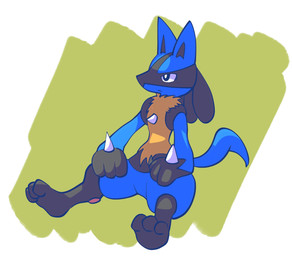 3_fingers abstract_background ambiguous_anthro ambiguous_gender anthro black_eyes black_inner_ear black_legs blue_body blue_ears blue_fur blue_tail chest_spike eyelashes feet fingers fur gloves_(marking) green_background hand_spike hindpaw markings paws simple_background sitting snout solo spike_(anatomy) spikes spikes_(anatomy) tail tan_body tan_fur toes white_background white_sclera momensarada nintendo pokemon generation_4_pokemon lucario pokemon_(species) 2022 absurd_res hi_res