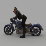 anthro biker boots cigar clothing exposure_variation female footwear jacket leather leather_clothing leather_jacket leather_topwear motorcycle shoes solo topwear vehicle bambookat canid canine canis dobermann domestic_dog mammal pinscher 1:1 3d_(artwork) animated digital_media_(artwork) hi_res huge_filesize no_sound short_playtime webm