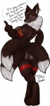 breasts brown_fur canine dialog english_text female fox fur looking_at_viewer mammal multiple_tails oli_snowpaw orange_eyes pussy smile text white_fur
Rating: Explicit
Score: 1
User: xXK1T5UN3Xx
Date: March 10, 2014