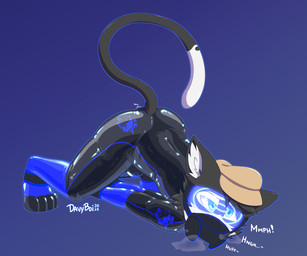 ahegao anal anal_penetration anthro ass_up bdsm bondage bound breath bulge butt buttplug chastity_bulge chastity_device clothing cross-eyed cuff_(restraint) dialogue drone dronesuit dronification eyes_looking_up gag gagged gagged_talk gas_mask hands_tied hat headgear headwear hypnosis hypnotic_visor latex latex_clothing latex_skinsuit leg_cuffs lock_bulge lock_symbol looking_pleasured male mask mind_control null_bulge object_in_ass panting penetration plug_(sex_toy) raised_tail restraints sex_toy sex_toy_in_ass sex_toy_insertion simple_background skinsuit solo sound_effects spread_legs spreader_bar spreading tail text tight_clothing vibrating vibrator vibrator_in_ass visor vowelless vowelless_sound_effect wearing_chastity_device wearing_mask wrist_cuffs davyboi baal_sylva felid feline mammal 6:5 absurd_res hi_res
