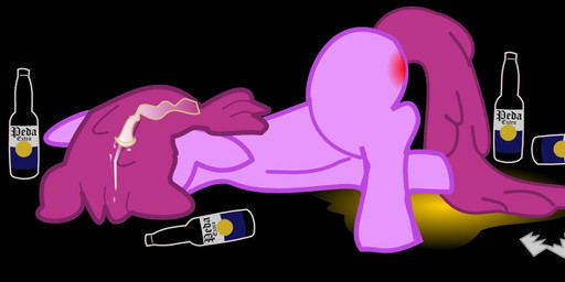 alcohol ass_up beer beverage bodily_fluids condom cum drunk female feral food genital_fluids sexual_barrier_device solo substance_intoxication mercenario1945 friendship_is_magic hasbro my_little_pony berry_punch_(mlp) earth_pony equid equine horse mammal pony
