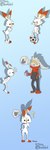 candy dessert duo evolution evolution_(transformation) female feminization feral food gender_transformation male rare_candy simple_background transformation tomsketchit nintendo pokemon generation_8_pokemon pokemon_(species) raboot scorbunny 1:3 2021 absurd_res hi_res