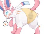 blue_eyes blush clothed clothed_feral clothing female feral fur looking_at_viewer panties solo underwear underwear_only white_body white_fur yellow_clothing yellow_panties yellow_underwear casseroleafy nintendo pokemon eeveelution generation_6_pokemon pokemon_(species) sylveon 4:3 hi_res