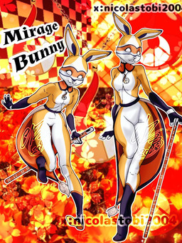 anthro female miraculous_(jewel) solo superhero tobias2004 beastars disney miraculous_ladybug haru_(beastars) rena_rouge lagomorph leporid mammal rabbit hi_res