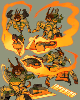 5_fingers 5_toes action_pose anthro armor axe battle_axe brown_body brown_fur brown_hair claws clothing feet female female_anthro finger_claws fingerless_gloves fingers fur gloves glowing_weapon grey_background hair handwear holding_axe holding_knife holding_melee_weapon holding_object holding_weapon humanoid_feet knife melee_weapon multiple_poses one_eye_closed pawpads plantigrade plantigrade_pawpads pose simple_background soles solo stirrup_footwear tail text toe_claws toes weapon ceehaz dog_knight_rpg rory_(ceehaz) canid canine canis dobermann domestic_dog mammal pinscher 2025 4:5 absurd_res english_text hi_res