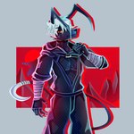 alternative_fashion anthro black_body clothed clothing fishnet_clothing fishnet_topwear fully_clothed goth hair long_ears long_tail male red_eyes solo tail thin_tail topwear white_hair artsyrobo nebularobo drawfee_(copyright) neopets scoot_mckool_(karina_farek) gelert_(neopets) neopet_(species) stealthy_neopet 1:1 colored hi_res shaded