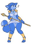 4_toes 5_fingers accessory anklet anthro armor bandeau biped black_nose blue_arms blue_body blue_claws blue_countershading blue_ears blue_face blue_feet blue_fur blue_hair blue_hands blue_inner_ear blue_legs blue_tail bodily_fluids bottomwear bracers breasts butt butt_from_the_front circlet claws cleavage closed_frown clothed clothing collarbone countershade_face countershade_legs countershade_torso countershading crotch_apron crotch_tuft cyan_tail_tip dark_nose dipstick_tail embarrassed eyebrow_through_hair eyebrows featureless_crotch feet female female_anthro fingers fluffy fluffy_tail frown fully_clothed fur furgonomics grey_bottomwear grey_clothing grey_skirt hair hair_between_eyes half-closed_eyes holding_object holding_staff humanoid_hands interrobang jewelry kemono knock-kneed krystal's_staff loincloth markings medium_breasts miniskirt monotone_bottomwear monotone_clothing mouth_closed narrowed_eyes naturally_censored neck_ring necklace nervous nervous_sweat no_pupils no_underwear pelvic_curtain ring short_hair shoulder_pads simple_background skimpy skirt snout solo staff standing sweat tail tail_accessory tail_jewelry tail_markings tail_ring tattoo teal_eyes thigh_gap toe_claws toes topwear translucent translucent_hair tuft upskirt vambrace wardrobe_malfunction wavy_mouth white_background yellow_jewelry kazuhiro nintendo star_fox krystal_(star_fox) canid canine fox mammal 2022 digital_media_(artwork) full-length_portrait hi_res portrait