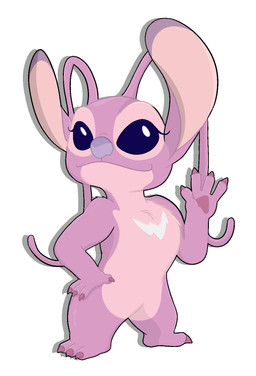3_toes 4_fingers antennae_(anatomy) anthro biped chest_markings claws ear_markings eyelashes featureless_chest featureless_crotch feet female finger_claws fingers fur gesture hand_on_hip long_antennae looking_at_viewer markings nude nude_anthro nude_female pawpads pink_body pink_fur purple_claws purple_eyes purple_finger_claws purple_markings purple_nose purple_pawpads purple_toe_claws smile solo standing toe_claws toes waving waving_at_viewer white_markings beau_kozer disney lilo_and_stitch angel_(lilo_and_stitch) alien experiment_(lilo_and_stitch) aliasing digital_drawing_(artwork) digital_media_(artwork) hi_res