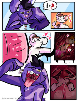 4_ears anthro black_hair black_sclera blue_eyes dialogue dialogue_with_symbols feather_hair feathers fur group hair larger_anthro larger_male larger_nude larger_pred macro male male_anthro micro micro_anthro micro_male multi_ear nude nude_anthro nude_male nude_micro open_mouth orange_body orange_ears orange_feathers orange_hair pink_tongue pseudo_hair purple_body purple_fur purple_tongue recursive_vore size_difference smaller_anthro smaller_male smaller_nude smaller_pred symbol_dialogue tongue tongue_out trio vore white_body white_feathers white_inner_ear yellow_eyes demonkitty cauliflower_(newuser) ravashi_(dynnie) vulren_(chaos_bnnuy) avali avian lagomorph leporid mammal mouse murid murine rabbit rodent absurd_res comic hi_res male_(lore)