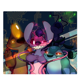 4_fingers abstract_background ambiguous_gender antennae_(anatomy) antennae_markings anthro biped border chest_markings claws closed_smile dipstick_ears ear_markings evil_grin eyestalks feral finger_claws fingers glowing glowing_eyes green_body green_eyes grin group half-closed_eyes hands_together long_antennae markings mouth_closed multicolored_ears narrowed_eyes one_eye_half-closed orange_body pink_body pink_eyes pupils purple_body purple_markings purple_nose red_eyes sharp_teeth smile teeth toothy_grin white_border white_pupils ryuko_rose disney lilo_and_stitch angel_(lilo_and_stitch) heat_(lilo_and_stitch) plasmoid_(lilo_and_stitch) thresher_(lilo_and_stitch) alien experiment_(lilo_and_stitch) 2025 absurd_res digital_drawing_(artwork) digital_media_(artwork) hi_res