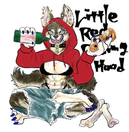 abs alcohol alternative_fashion anthro beverage bone bottle bottomwear bra breasts claws clothed clothing collar colored_nails container denim denim_bottomwear denim_clothing ear_piercing ear_ring facial_piercing feet female food fur green_eyes hoodie industrial_piercing looking_at_viewer muscular muscular_female nails navel navel_piercing nose_piercing open_mouth pawpads paws piercing red_clothing ring_piercing shorts simple_background sitting smile solo spiked_collar spikes tail teeth text tongue tongue_out tongue_piercing topwear underwear white_background kyokyota canid canine canis mammal wolf 2019 digital_media_(artwork) english_text hi_res