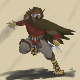 abs anthro avian_feet beak biceps biped claws clothed clothing dagger dart feathers feet looking_at_viewer male melee_weapon muscular muscular_anthro muscular_male pecs simple_background solo tail tail_feathers talons toes topwear weapon zachsroom dungeons_and_dragons hasbro wizards_of_the_coast aarakocra_(dnd) avian bird 1:1 absurd_res digital_media_(artwork) hi_res