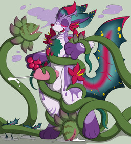 anthro bodily_fluids cum cum_in_mouth cum_inside cumshot drinking drinking_cum ejaculation erection genital_fluids hypnosis hypnotic_eyes male mind_control orgasm_face plant solo tentacles vine_bondage vine_tentacles vines crisstail nintendo pokemon rhus_(anubix) eeveelution generation_4_pokemon leafeon pokemon_(species) absurd_res hi_res