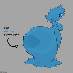 anal anal_penetration anthro big_butt biped blue_body breasts butt buttplug buttplug_in_ass buttplug_insertion featureless_breasts female huge_butt hyper hyper_butt object_in_ass penetration plug_(sex_toy) plug_insertion sex_toy sex_toy_in_ass sex_toy_insertion side_view simple_background slime solo text translucent translucent_body x-ray_view mrpotato123 evil_container goo_creature 1:1 absurd_res english_text full-length_portrait hi_res meme portrait signature