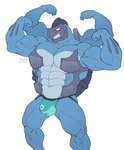 4_arms abs anthro anthrofied big_muscles big_penis blue_body bulge clothing flexing genitals huge_muscles huge_penis hyper hyper_muscles jockstrap male multi_arm multi_limb muscular muscular_anthro muscular_male pecs penis simple_background solo underwear white_background maldu nintendo pokemon carracosta fossil_pokemon generation_1_pokemon generation_5_pokemon hybrid machamp pokemon_(species) absurd_res hi_res