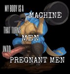 animal_genitalia animal_penis anthro areola balls big_balls big_pecs big_penis bodily_fluids crouching equine_genitalia equine_penis exercise genital_fluids genitals huge_balls huge_penis leaking_precum male meme_pose musclegut muscular nipples pecs penis precum solo sweat weightlifting workout silentjay breath_of_the_wild my_body_is_a_machine_that_turns_dicks_into_sucked_dicks nintendo the_legend_of_zelda kass_(tloz) avian rito absurd_res hi_res meme reaction_image