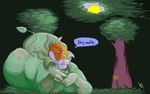 anthro big_butt butt forest grass green_body huge_butt lips looking_at_viewer lying male moobs nipples nude on_front outside overweight overweight_anthro overweight_male plant smile solo tail text thick_lips thick_thighs tree wide_hips virgobiologist mario_bros nintendo elemental_creature flora_fauna piranha_plant colored digital_drawing_(artwork) digital_media_(artwork) english_text shaded widescreen
