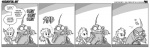 angel angel_humanoid anthro arrow_(weapon) avian bird cleaning_tool clothed clothing comic conditional_dnp cupid cupid's_arrow dc_comics dialogue english_text eyewear feather_duster feathered_wings feathers figurine glasses greyscale group heart_symbol holidays humanoid jollyjack kissing male mind_control monochrome penguin pip_mcgraw power_girl ranged_weapon sequential_art sweater text topwear valentine's_day weapon winged_humanoid wings