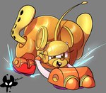 anthro big_butt black_eyes butt female machine solo tail wheel_feet yellow_body conditional_dnp lhacedor animal_mechanicals mouse_(animal_mechanicals) living_machine mammal mouse murid murine robot rodent hi_res