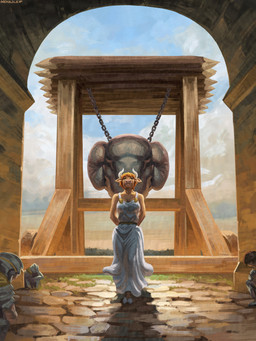 anthro biped breasts clothed clothed_anthro clothed_female clothing cloud day female front_view fur hair hooves horn outside sky solo standing sadnicole european_mythology greek_mythology mythology korinna_avarta bovid bovine cattle mammal minotaur 2026 digital_drawing_(artwork) digital_media_(artwork) hi_res